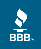 Better Business Bureau (BBB) logo, symbolizing trust and accredited business standards.
